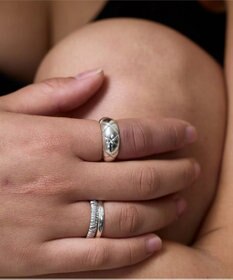 yoaa シルバー925 ミングル リング