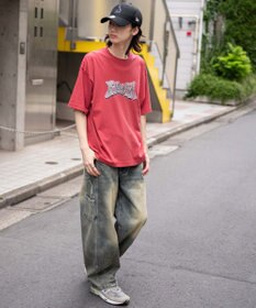 WEGO 【ユニセックス着用ITEM/MLサイズ展開】コンパクトフィットピグメントグラフィックT（SS）