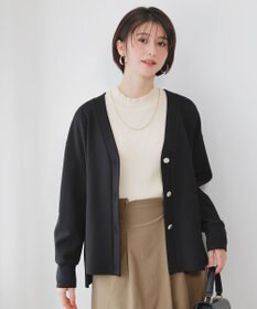 ANY SIS L カットジョーゼット カーディガン
