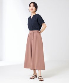 ANY SIS S シルケットストライプ スキッパー カットソー