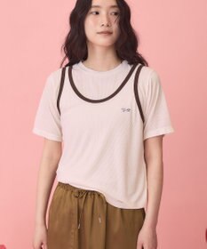 AMERICAN HOLIC 【PENNEY'S】配色タンクトップ+Tシャツ