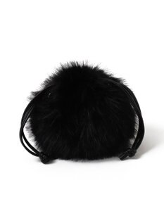 WEGO ファー巾着チェーンショルダー