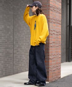 WEGO 【ユニセックス着用ITEM/MLサイズ展開】ジャガードアニマルプルオーバー