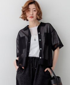 23区 L 【先行予約/見上愛さん着用/WEB&一部店舗限定カラーあり】シアー ポロニット