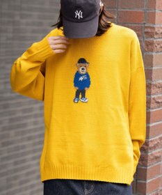 WEGO 【ユニセックス着用ITEM/MLサイズ展開】ジャガードアニマルプルオーバー