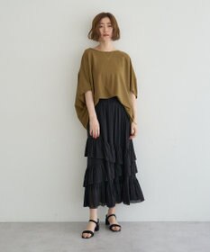 YECCA VECCA 異素材切替バックデザインプルオーバー