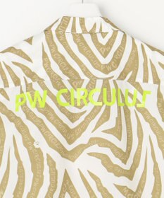 PW CIRCULUS 【雑誌掲載 / 高通気 / 軽撥水 / 軽量のDotAir 使用】【MEN】ゼブラ柄開襟シャツ