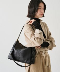 russet エンボスモノグラム2WAYショルダーバッグ(CE-1692)