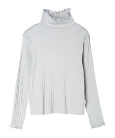 earth music&ecology ランダムリブタートルネックプルオーバー