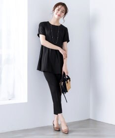 Tiaclasse 【洗える】ドロストテーパードパンツ