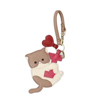 アニマーダ 牛革 チャーム(ネコ)