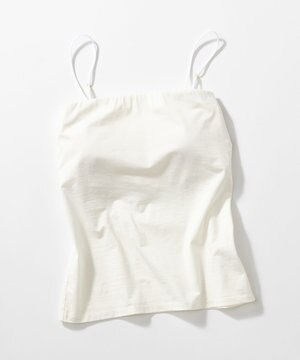  【洗える】ベアトップ パッド付き キャミソール