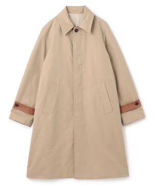  コットンシルクギャバジン　ステンカラーコート