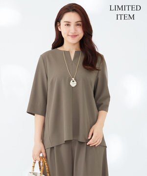  【Lサイズ限定】ハイストレッチツイル ブラウス
