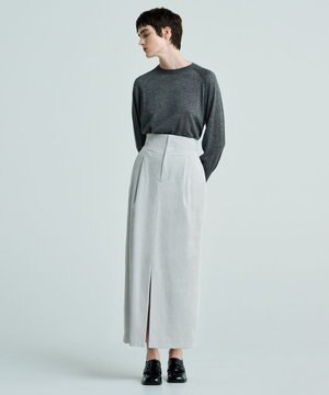 【洗える】コーデュロイ スカート(uncrave WHITE)