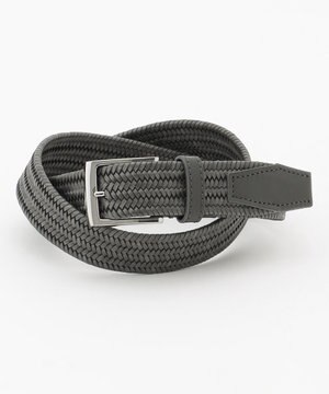 【イタリア素材使用/日本製】レザーメッシュストレッチ　ベルト