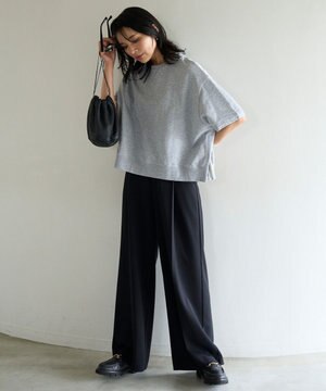 【11サイズ展開】 BEAUTY MOVE タックワイドパンツ