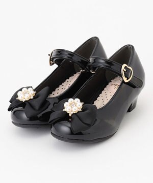  エナメル ヒール パンプス