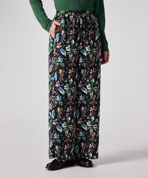  Number Floral ワイドパンツ