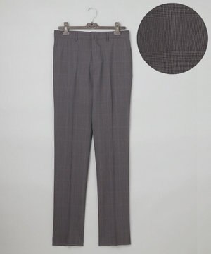  ロングセラー【洗える/折り目加工/シワになりにくい/ウエストアジャスター】ウォッシャブル サマーウール100％パンツ_限定色(ノータック)25年モデル