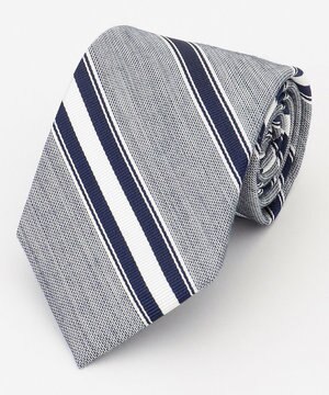  【LINEN MIX COLLECTION】レジメンタル ネクタイ