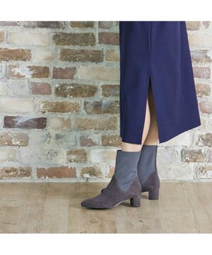  <Riz raffinee> ポインテッドニットブーツ