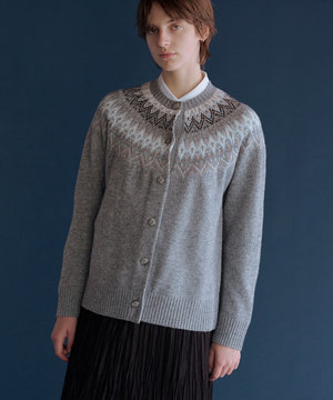 FAIR ISLE ニット カーディガン