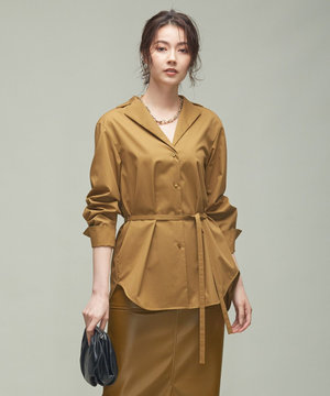 【マガジン掲載】 コットンタイプライター オープンカラーシャツ(番号CE24)