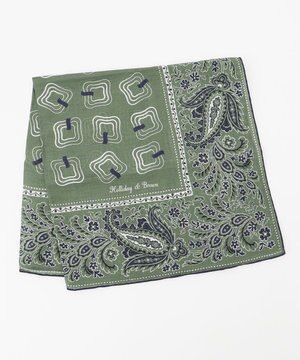  【イタリア製】バンダナパターンチーフ