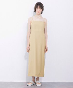 【Nave・セットアップ可】ウールポリエステルツイルキャミドレス