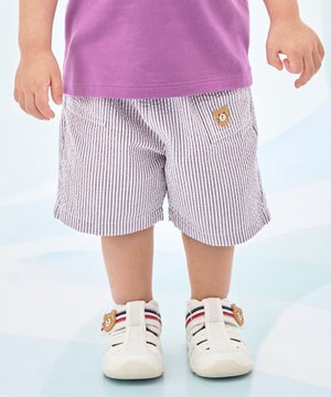  【80-120cm】サッカー素材 5分丈パンツ