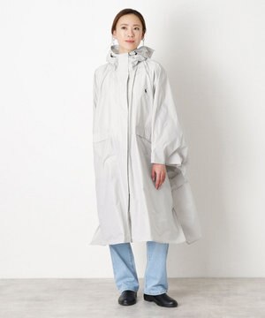  POLO RALPH LAUREN(ポロ ラルフローレン) ポロポニー ポケッタブル レインポンチョ レインコート 無地 フード 収納袋 ロゴ入 レディース