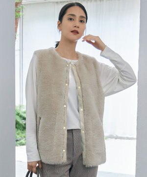  【洗える】ブラウスライクジャージー カットソー