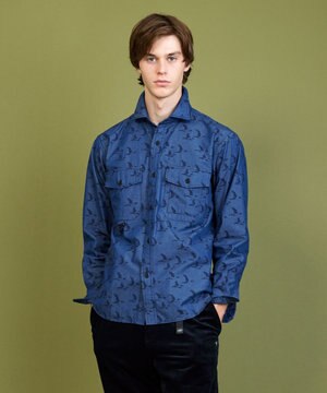  【テーム ヤルヴィコラボ】バードプリント シャツ