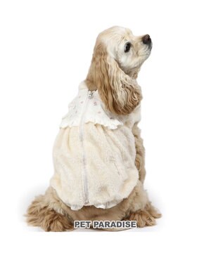  ペットパラダイス ボア ジップベスト 《お花》 中型犬 大型犬