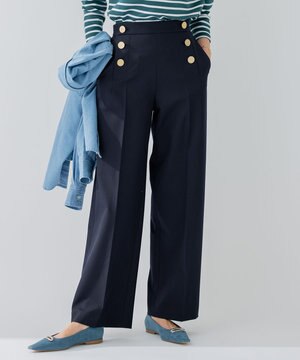  【洗える】ストレッチツイル マリンパンツ