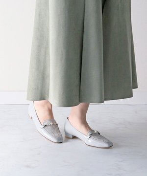  【Bridget Birkin】レースコンビパールビットローファー