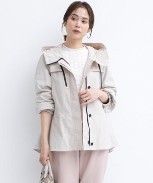  【WEB限定】フード付きライトブルゾン