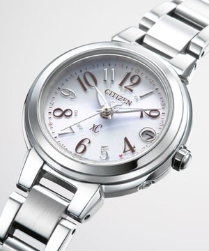  【xC】エコ・ドライブ電波時計 ES9430-54B 日付・秒針あり 判読しやすいアラビア数字