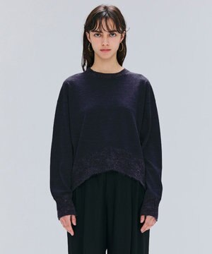 【洗える】LA MONNAIE / モヘアMIXクルーネックニット