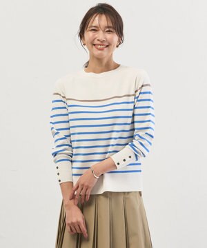  Rayon Stretch Border ニット