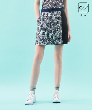  【WOMEN】【撥水】パリマップ総柄スカート