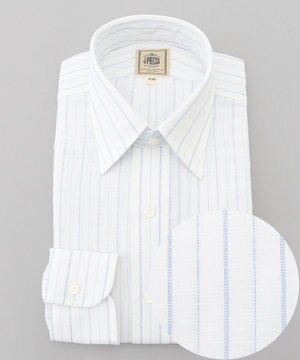  【WEB・一部店舗限定】コットンリネンオルタネートストライプ シャツ / レギュラー