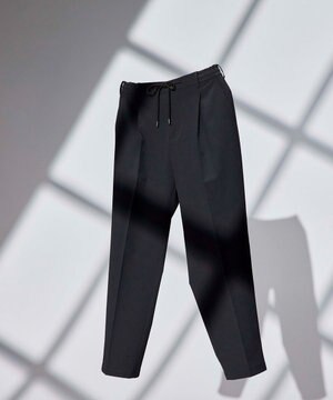 【WEB限定】【新素材 / 新型】サマーヴェールストレッチ　ドロスト付ワイドテーパードパンツ/ MARLOW