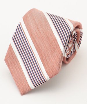  【LINEN MIX COLLECTION】 レジメンタル ネクタイ