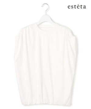  【エステータ】ショルダータックジャージー カットソー