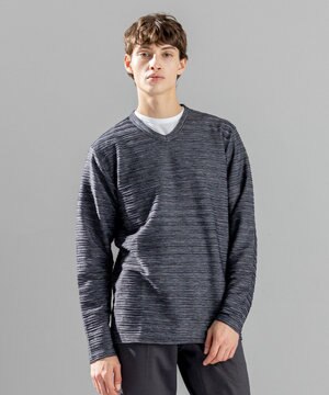  【LEON 掲載】ストームリップル　Vネックカットソー