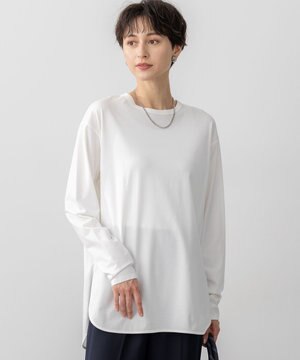  【大好評素材/洗える】コットンベアジャージー ロング Tシャツ