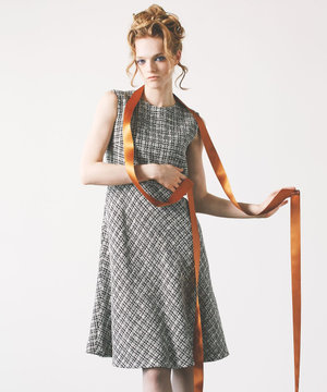 【洗える】SHARBET TWEED ドレス