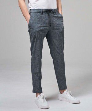  新色追加【セットアップ対応】トリコサッカーストレッチ  ドロスト付テーパードパンツ / PEGG CONVERTIBLE